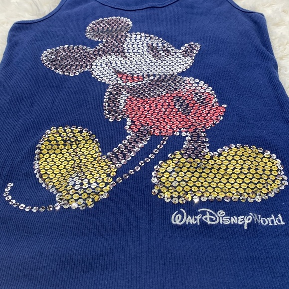 Disney Parks Walt Disney Mickey Mouse Blue Tank Top Size S - Picture 5 of 7